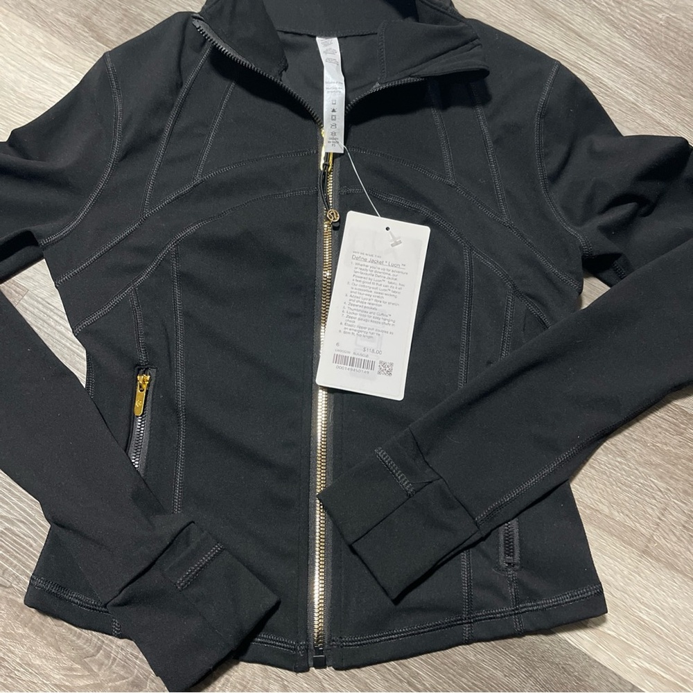 lululemon athletica Black Bomber Jacket